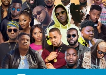 Davido Wizkid Burna Boy Teni Tiwa Savage Simi Kizz Daniel Barry Jhay DJ Neptune DJ Xclusive DJ Spinall Zlatan Dbanj 2BabaTimaya