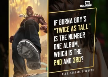 If Burna Boys Twice As Tall is the number one album which is the 2nd and 3rd