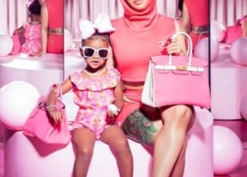 Cardi B Daughter Kulture Rock Matching Birkin Bags Promo scaled