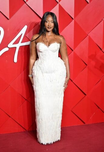 Tems at the 2024 Fashion Awards