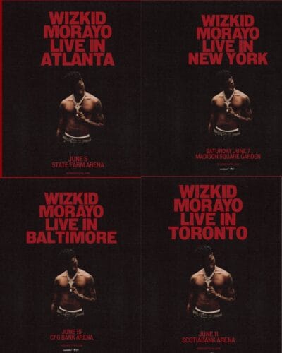 Wizkid's Morayo Tour Explodes: Massive Arena Dates Added 2 WIZKID EXPANDS MORAYO TOUR WITH MASSIVE ARENA DATES!